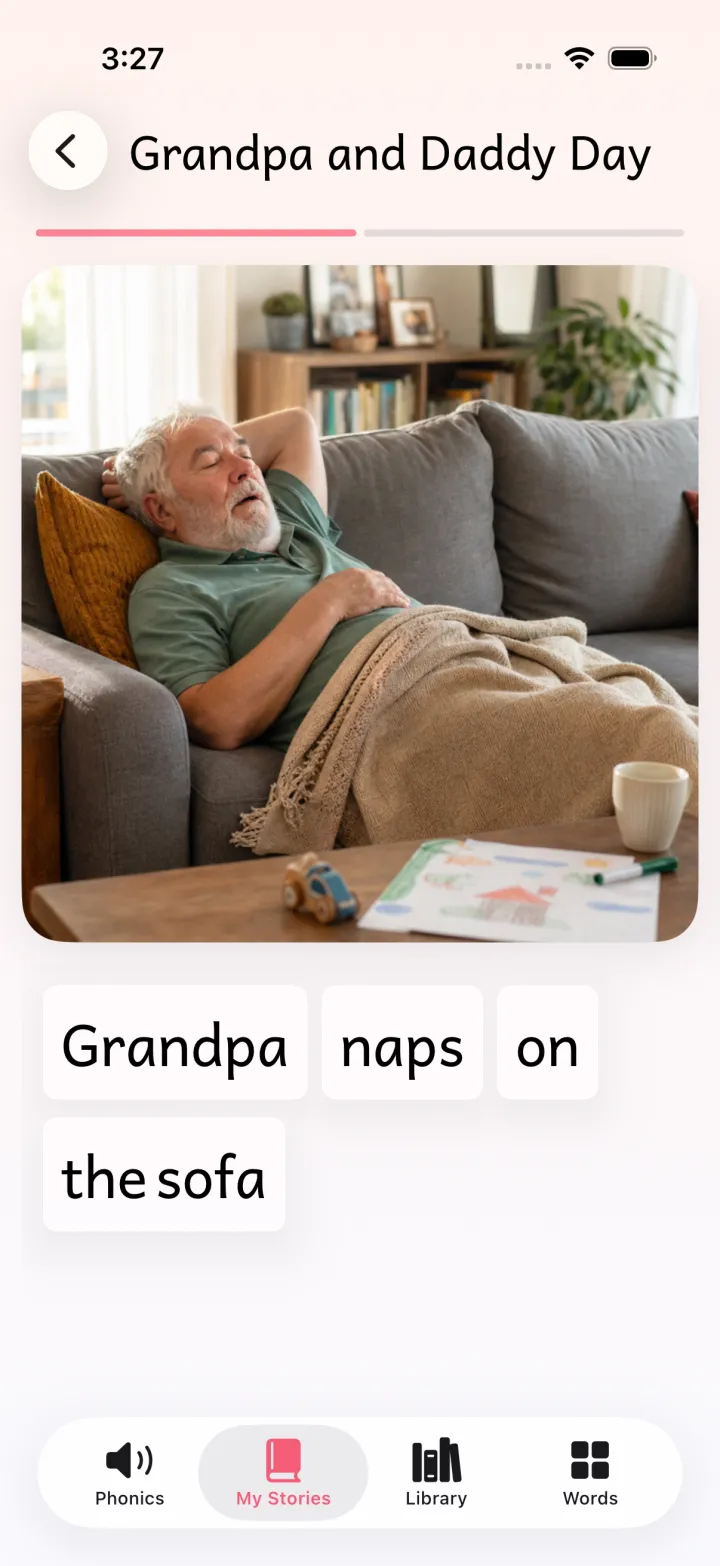 A family-made Anga story about Grandpa and Daddy Day